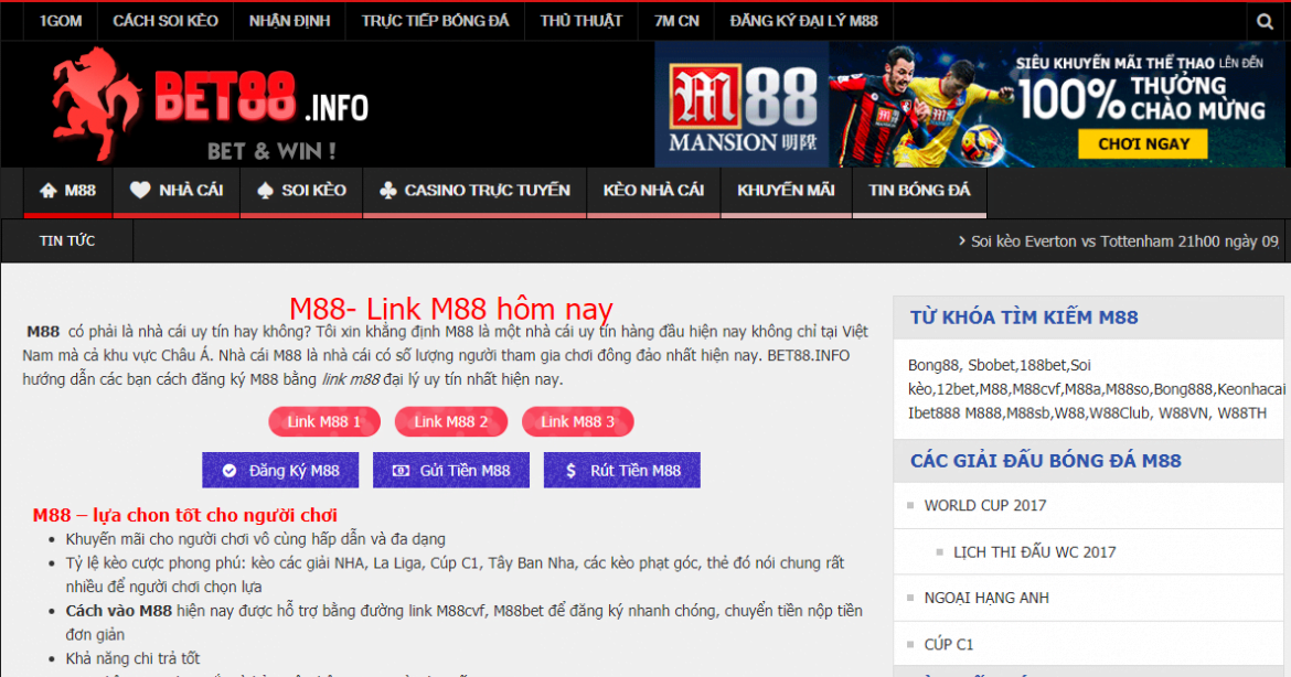 Thông báo khẩn về việc chuyển M88betviet, M88sut, M88betwin sang BET88.INFO 1