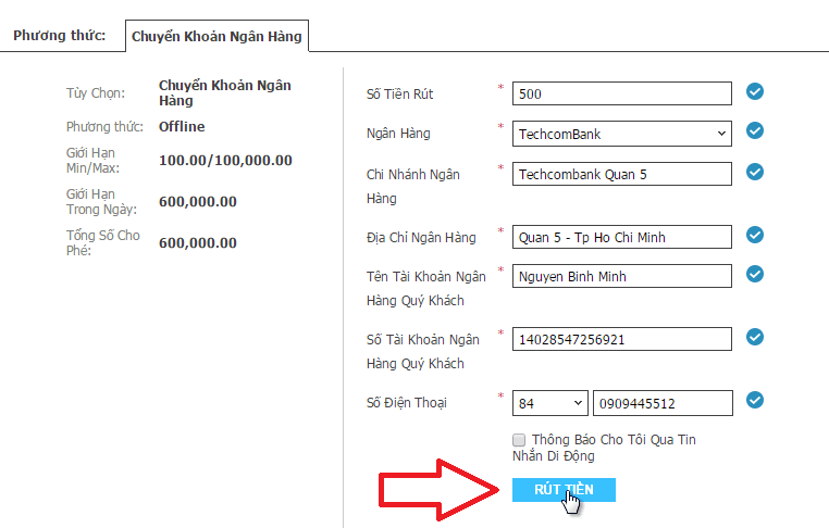 Hoàn thành bước 1 rút tiền W88 Hoan thanh buoc 1 rut tien w88