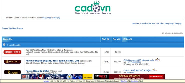 diễn đàn cá độ